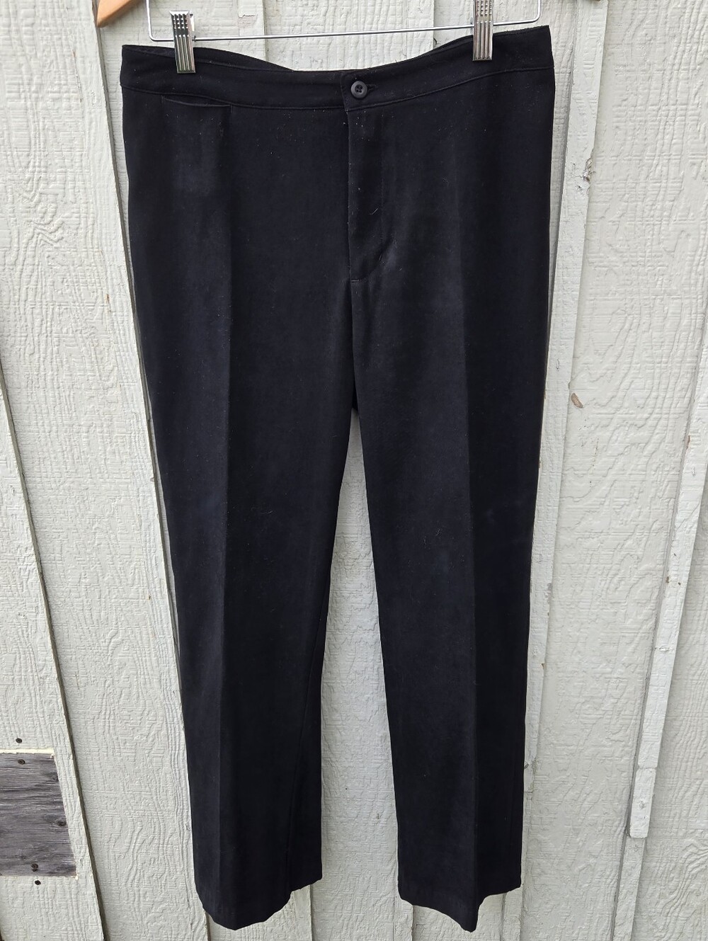 Vintage Blue Black Stretchy Dress Pants Slacks